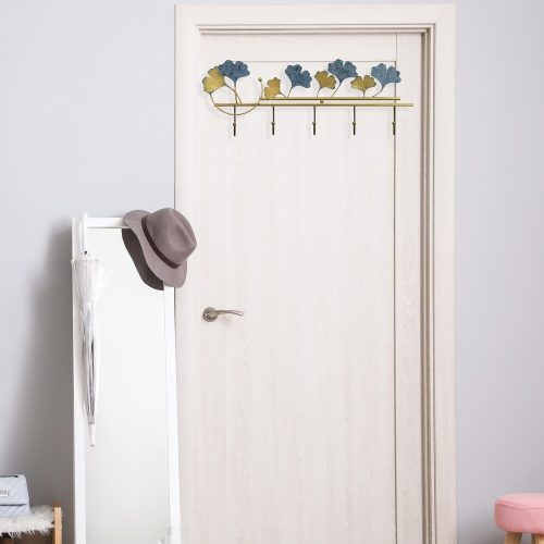 Hand-Painted Metal Wall Hook, 61 x 22.5 cm, 100% Metal (0.8 mm Thick) | Stylish & Durable Design for Home Organization & Decor