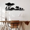 Stylish Black Decorative Metal Wall Accessory, 68 x 28 cm | 100% Metal, 1.2 mm Thickness | Perfect for Modern Home Decor & Unique Wall Art