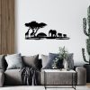 Stylish Black Decorative Metal Wall Accessory, 68 x 28 cm | 100% Metal, 1.2 mm Thickness | Perfect for Modern Home Decor & Unique Wall Art