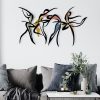 Stylish Decorative Metal Wall Accessory, 65.5 x 38.5 cm | Durable 1.20 mm Metal & 3 mm Wood | Perfect for Home Decor & Modern Spaces
