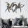 Stylish Decorative Metal Wall Accessory, 65.5 x 38.5 cm | Durable 1.20 mm Metal & 3 mm Wood | Perfect for Home Decor & Modern Spaces