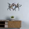Stylish Decorative Metal Wall Accessory, 65.5 x 38.5 cm | Durable 1.20 mm Metal & 3 mm Wood | Perfect for Home Decor & Modern Spaces