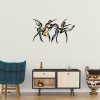 Stylish Decorative Metal Wall Accessory, 65.5 x 38.5 cm | Durable 1.20 mm Metal & 3 mm Wood | Perfect for Home Decor & Modern Spaces