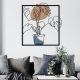 Stylish Decorative Metal Wall Accessory, 49 x 53 cm | Durable 1.20 mm Metal & 3 mm Wood | Perfect for Modern Home Decor & Unique Wall Art