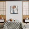Stylish Decorative Metal Wall Accessory, 49 x 53 cm | Durable 1.20 mm Metal & 3 mm Wood | Perfect for Modern Home Decor & Unique Wall Art