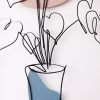 Stylish Decorative Metal Wall Accessory, 49 x 53 cm | Durable 1.20 mm Metal & 3 mm Wood | Perfect for Modern Home Decor & Unique Wall Art