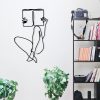 Stylish Black Decorative Metal Wall Accessory, 37.5 x 60 cm | 100% Metal, 1.2 mm Thickness | Perfect for Modern Home Decor & Unique Wall Art