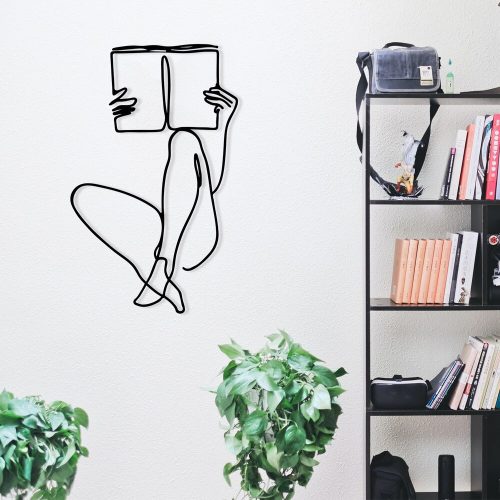 Stylish Black Decorative Metal Wall Accessory, 37.5 x 60 cm | 100% Metal, 1.2 mm Thickness | Perfect for Modern Home Decor & Unique Wall Art