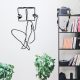 Stylish Black Decorative Metal Wall Accessory, 37.5 x 60 cm | 100% Metal, 1.2 mm Thickness | Perfect for Modern Home Decor & Unique Wall Art