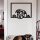 Stylish Black Decorative Metal Wall Accessory, 70 x 54 cm | 100% Metal, 1.2mm Thickness | Perfect for Modern Home Decor & Unique Wall Art