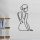 Stylish Black Decorative Metal Wall Accessory, 38 x 65 cm | 100% Metal, 1.2 mm Thickness | Perfect for Modern Home Decor & Unique Wall Art