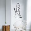 Stylish Black Decorative Metal Wall Accessory, 38 x 65 cm | 100% Metal, 1.2 mm Thickness | Perfect for Modern Home Decor & Unique Wall Art