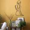 Stylish Black Decorative Metal Wall Accessory, 38 x 65 cm | 100% Metal, 1.2 mm Thickness | Perfect for Modern Home Decor & Unique Wall Art