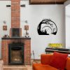 Stylish Black Decorative Metal Wall Accessory, 54 x 45.5 cm | 100% Metal, 1.2 mm Thickness | Perfect for Modern Home Decor & Unique Wall Art