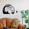 Stylish Black Decorative Metal Wall Accessory, 54 x 45.5 cm | 100% Metal, 1.2 mm Thickness | Perfect for Modern Home Decor & Unique Wall Art