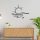 Stylish Black Decorative Metal Wall Accessory, 55 x 44 cm | 100% Metal, 1.2 mm Thickness | Perfect for Modern Home Decor & Unique Wall Art