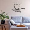 Stylish Black Decorative Metal Wall Accessory, 55 x 44 cm | 100% Metal, 1.2 mm Thickness | Perfect for Modern Home Decor & Unique Wall Art