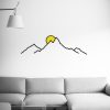 Stylish Decorative Metal Wall Accessory, 100 x 29 cm | Durable 1.20 mm Metal & 3 mm Wood | Perfect for Modern Home Decor & Unique Wall Art