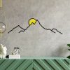 Stylish Decorative Metal Wall Accessory, 100 x 29 cm | Durable 1.20 mm Metal & 3 mm Wood | Perfect for Modern Home Decor & Unique Wall Art