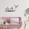 Stylish Decorative Metal Wall Accessory, 66 x 35 cm | Durable 1.20 mm Metal & 3 mm Wood | Perfect for Modern Home Decor & Unique Wall Art