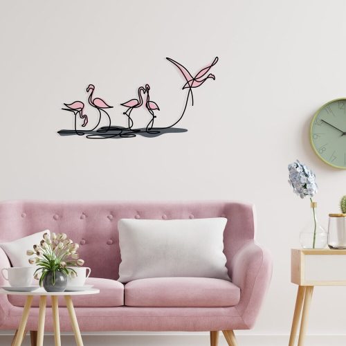 Stylish Decorative Metal Wall Accessory, 66 x 35 cm | Durable 1.20 mm Metal & 3 mm Wood | Perfect for Modern Home Decor & Unique Wall Art