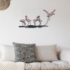 Stylish Decorative Metal Wall Accessory, 66 x 35 cm | Durable 1.20 mm Metal & 3 mm Wood | Perfect for Modern Home Decor & Unique Wall Art