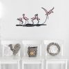 Stylish Decorative Metal Wall Accessory, 66 x 35 cm | Durable 1.20 mm Metal & 3 mm Wood | Perfect for Modern Home Decor & Unique Wall Art