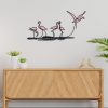 Stylish Decorative Metal Wall Accessory, 66 x 35 cm | Durable 1.20 mm Metal & 3 mm Wood | Perfect for Modern Home Decor & Unique Wall Art