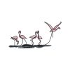 Stylish Decorative Metal Wall Accessory, 66 x 35 cm | Durable 1.20 mm Metal & 3 mm Wood | Perfect for Modern Home Decor & Unique Wall Art