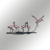 Stylish Decorative Metal Wall Accessory, 66 x 35 cm | Durable 1.20 mm Metal & 3 mm Wood | Perfect for Modern Home Decor & Unique Wall Art
