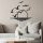 Stylish Black Decorative Metal Wall Accessory, 115 x 49 cm | 100% Metal, 1.2 mm Thickness | Perfect for Modern Home Decor & Art Display