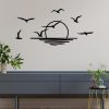 Stylish Black Decorative Metal Wall Accessory, 115 x 49 cm | 100% Metal, 1.2 mm Thickness | Perfect for Modern Home Decor & Art Display