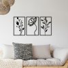 Stylish Black Decorative Metal Wall Accessory, 70 x 39 cm | 100% Metal, 1.2mm Thickness | Perfect for Modern Home Decor & Office Spaces