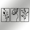 Stylish Black Decorative Metal Wall Accessory, 70 x 39 cm | 100% Metal, 1.2mm Thickness | Perfect for Modern Home Decor & Office Spaces