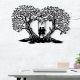 Stylish Black Decorative Metal Wall Accessory, 65 x 43 cm | 100% Metal, 1.2mm Thickness | Perfect for Modern Home Decor & Office Spaces