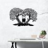 Stylish Black Decorative Metal Wall Accessory, 65 x 43 cm | 100% Metal, 1.2mm Thickness | Perfect for Modern Home Decor & Office Spaces