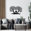 Stylish Black Decorative Metal Wall Accessory, 65 x 43 cm | 100% Metal, 1.2mm Thickness | Perfect for Modern Home Decor & Office Spaces