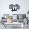 Stylish Black Decorative Metal Wall Accessory, 65 x 43 cm | 100% Metal, 1.2mm Thickness | Perfect for Modern Home Decor & Office Spaces