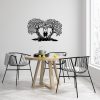 Stylish Black Decorative Metal Wall Accessory, 65 x 43 cm | 100% Metal, 1.2mm Thickness | Perfect for Modern Home Decor & Office Spaces