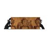 Elegant Decorative Wooden Wall Accessory, 82 x 58 cm, Black & Walnut | 100% Metal (1.2 mm) & Wooden Frame (3 cm) | Perfect for Modern Home Decor