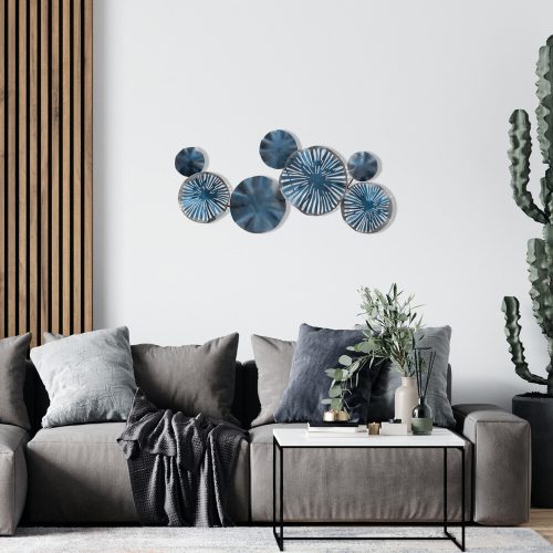 Hand-Painted Decorative Metal Wall Accessory, 79 x 35 cm | 100% Metal, 0.8 mm Thickness | Unique Color Variations for Stylish Home Decor