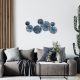 Hand-Painted Decorative Metal Wall Accessory, 79 x 35 cm | 100% Metal, 0.8 mm Thickness | Unique Color Variations for Stylish Home Decor