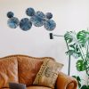 Hand-Painted Decorative Metal Wall Accessory, 79 x 35 cm | 100% Metal, 0.8 mm Thickness | Unique Color Variations for Stylish Home Decor