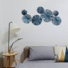 Hand-Painted Decorative Metal Wall Accessory, 79 x 35 cm | 100% Metal, 0.8 mm Thickness | Unique Color Variations for Stylish Home Decor