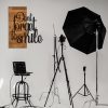 Elegant Decorative Wooden Wall Accessory, 47 x 58 cm | 100% Metal Frame (1.2 mm) & Solid Wood (3 cm) | Stylish Black & Walnut Design for Home Décor