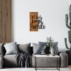Elegant Decorative Wooden Wall Accessory, 47 x 58 cm | 100% Metal Frame (1.2 mm) & Solid Wood (3 cm) | Stylish Black & Walnut Design for Home Décor