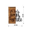 Elegant Decorative Wooden Wall Accessory, 47 x 58 cm | 100% Metal Frame (1.2 mm) & Solid Wood (3 cm) | Stylish Black & Walnut Design for Home Décor