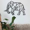 Stylish Black Decorative Metal Wall Accessory, 70 x 46 cm | 100% Metal, 1.2 mm Thickness | Perfect for Modern Home Decor & Office Spaces