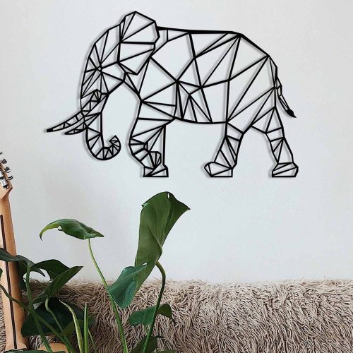 Stylish Black Decorative Metal Wall Accessory, 70 x 46 cm | 100% Metal, 1.2 mm Thickness | Perfect for Modern Home Decor & Office Spaces