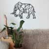 Stylish Black Decorative Metal Wall Accessory, 70 x 46 cm | 100% Metal, 1.2 mm Thickness | Perfect for Modern Home Decor & Office Spaces